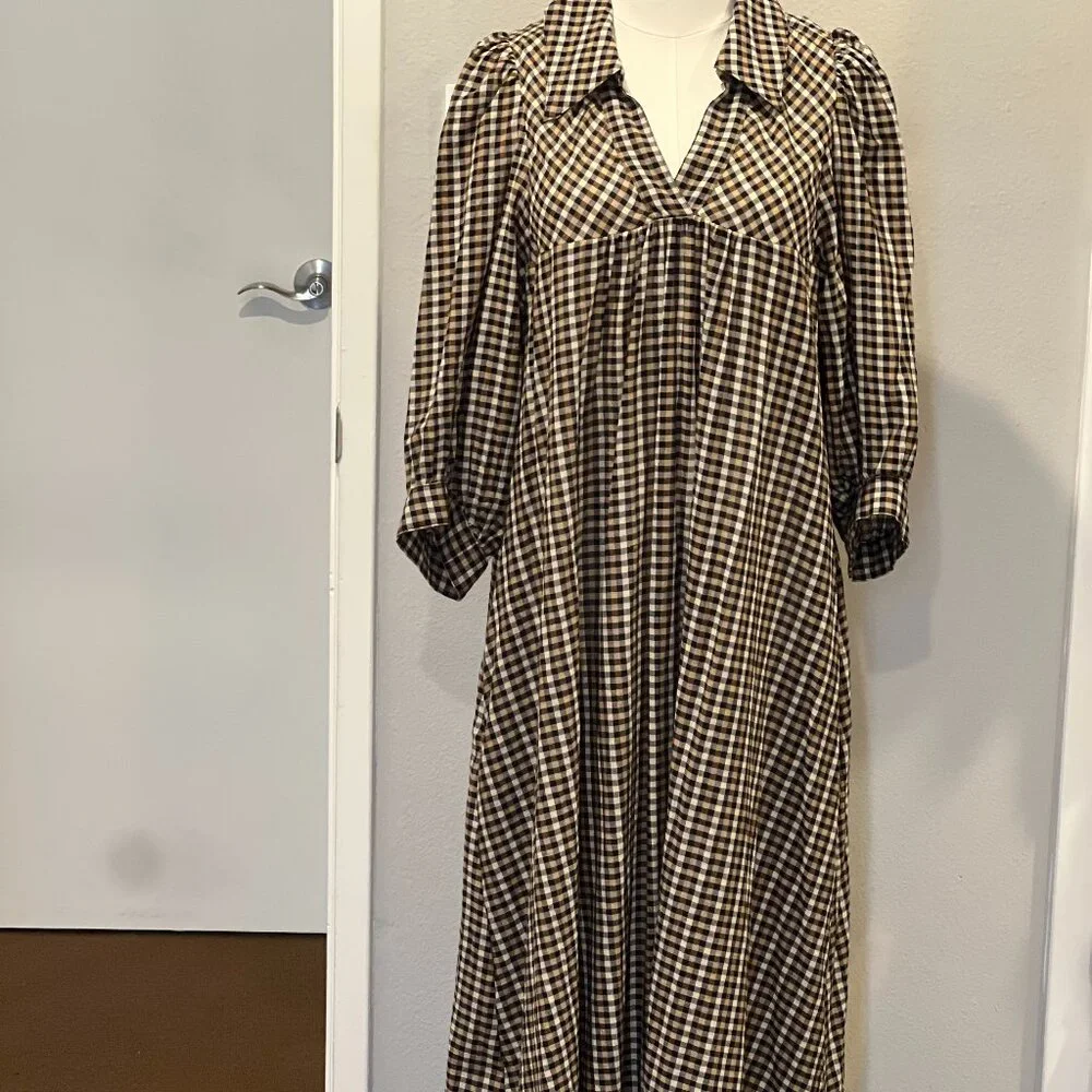 Samsoe & Samsoe Opal Dress Orchid Check, Size M. - Picture 7 of 10